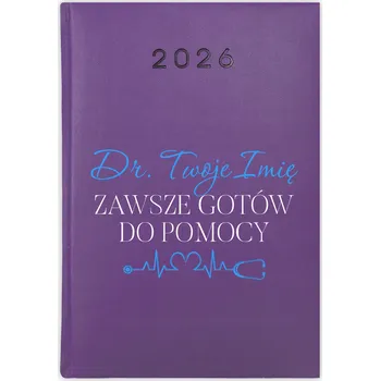 Kalendář Knižní kalendář 2026 A5 FunnyCase fialový