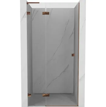 Sprchové dveře Mexen Lunar L sprchové dveře otevíravé levé 70 cm, transparentní, růžové zlato - 834L-070-000-60-00-L Sprchové dveře