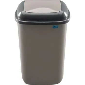Odpadkový koš Koš odp.12l QUATRO šedýmocca,rovný výklop