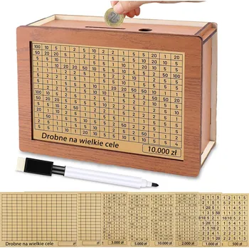 Obraz Dřevěné odškrtávací prasátko béžové 15 cm