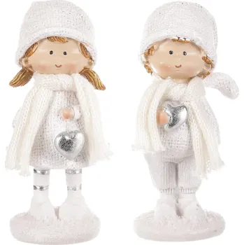 Vánoce Autronic Děti z polyresinu. Mix 2 druhů. Cena za 1ks SM458 WT