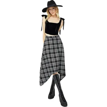 Dámská sukně sukně dámská KILLSTAR - Cursed Meadows - Tartan - XL