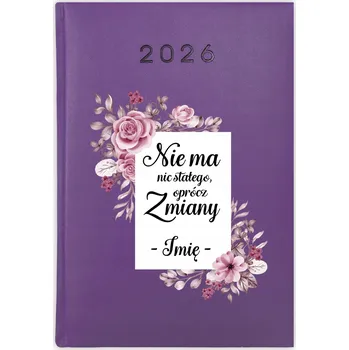 Kalendář Knihový kalendář 2026 A5 fialový