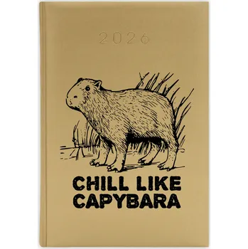 Kalendář Knižní kalendář 2026 A5 FunnyCase zlatý