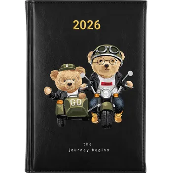 Kalendář Knižní kalendář 2026 A5 FunnyCase černý