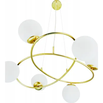 ZÁVĚSNÁ LAMPA STROPNÍ LUSTR KOULE zlatá MODERNÍ elegantní glamour