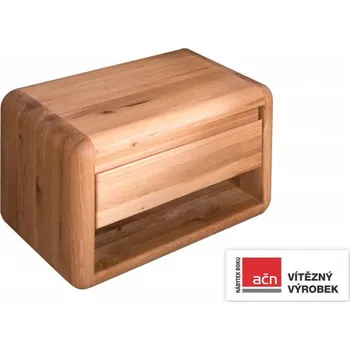 Noční stolek Noční stolek ARIA, závěsný, pravý, dub nature