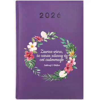 Kalendář Knižní kalendář 2026 A5 FunnyCase fialový