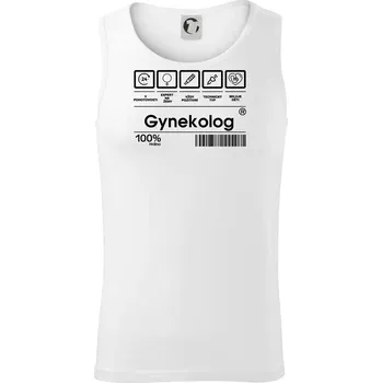 Čárový kód - gynekolog - Tílko pánské Core - M ( Bílá )