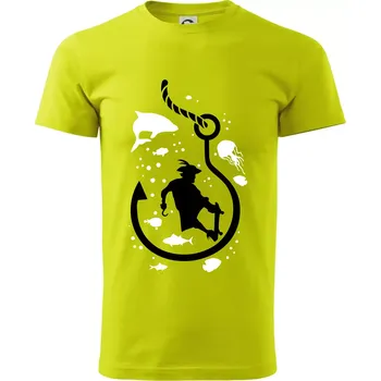 Pánské tričko Skaterhook - Klasické pánské triko vyšší gramáže - XS ( Limetková )