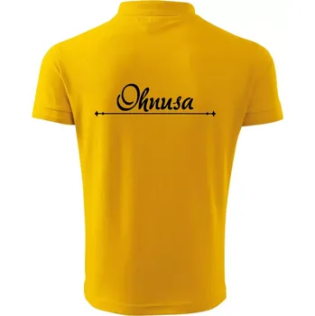 Pánská košile Staročeština - Ohnusa - nestoudník, hanebník, nemrava - Polokošile pánská Pique Polo 203 - 5XL ( Žlutá )