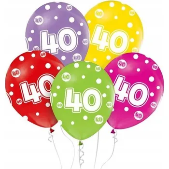 Balónek Latexové balónky Godan 40. narozeniny 30 cm 5 kusů