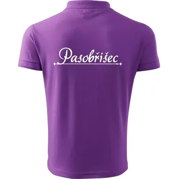 Pánská košile Staročeština - Pasobřišec - požitkář - Polokošile pánská Pique Polo 203 - 2XL ( Fialová )