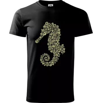 Sea Horse icons - Triko extra velké (5-8XL) - 6XL ( Černá )