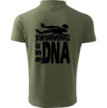 Pánská košile Swimming is in my DNA - Polokošile pánská Pique Polo 203 - 2XL ( Khaki )