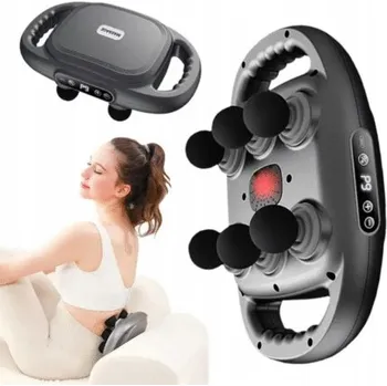 Masážní přístroj MASÁŽNÍ PŘÍSTROJ 6HLAVICOVÁ MASÁŽNÍ PISTOLE NA ZÁDA, TĚLO A CHODIDLA S 9 REŽIMY