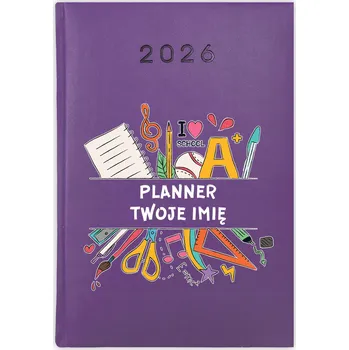 Kalendář Knižní kalendář 2026 A5 FunnyCase fialový