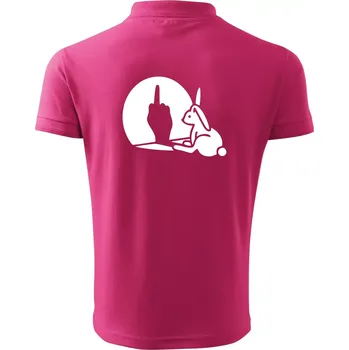 Pánská košile Zajíc stín fuck - Polokošile pánská Pique Polo 203 - 2XL ( Purpurová )