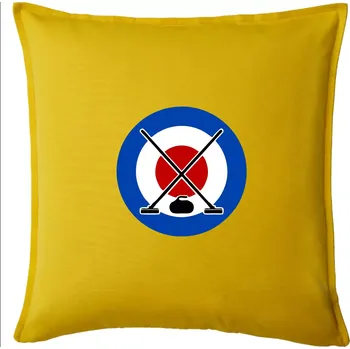 Polštář Curling tee - Polštář 50x50 - 50x50 - Pouze potah ( Žlutá )