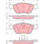 TRW Sada brzdových doštiček GDB1406