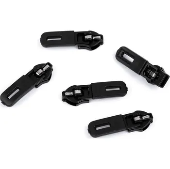 Zip Jezdec na zip spirálový voděodolný No 5 semi-autolock, barva černá