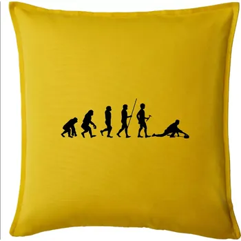 Polštář Evoluce curling - Polštář 50x50 - 50x50 - Pouze potah ( Žlutá )