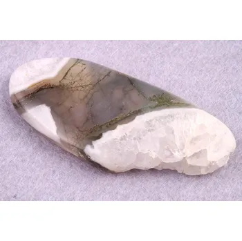 Sběratelství Kabošon Moss Druzy Quartz č.5631 (59x27x7mm)