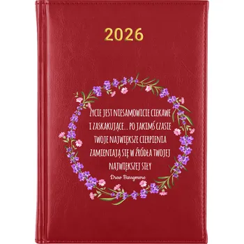 Kalendář Knižní kalendář 2026 A5 FunnyCase červený