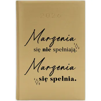 Kalendář Knižní kalendář 2026 A5 FunnyCase zlatý