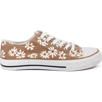 Dámské tenisky Exkluzívní béžové dámské tenisky bez podpatku 36