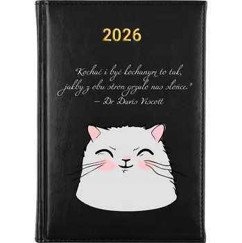 Kalendář Knižkový kalendář 2026 A5 černý