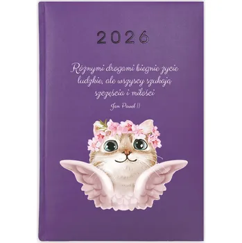 Kalendář Knihový kalendář 2026 A5 fialový