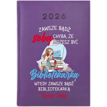 Kalendář Knihový kalendář 2026 A5 fialový
