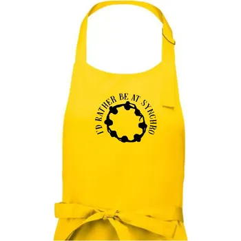Kuchyňská zástěra I'd Rather Be At Synchro - Pánská zástěra na vaření - Univerzální velikost ( Žlutá )