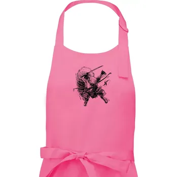 Kuchyňská zástěra Skica ninja veverka - Pánská zástěra na vaření - Univerzální velikost ( Růžová )