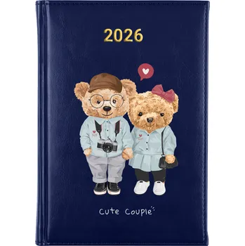 Kalendář Knižní kalendář 2026 A5 modrý