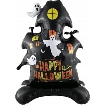 Balónek Fóliový balónek stojící – Dům hrůzy Halloween, dekorace s duchy VP