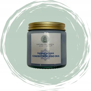 Svíčka Sójová vonná svíčka čakra třetího oka Naturalna Świeca