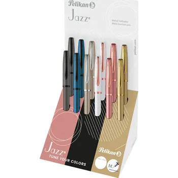 Set školních potřeb Pelikan - Pero plnicí Jazz Noble 12ks v displeji