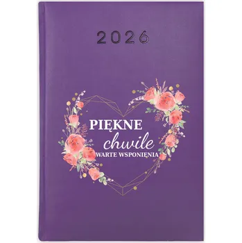 Kalendář Knihový kalendář 2026 A5 fialový