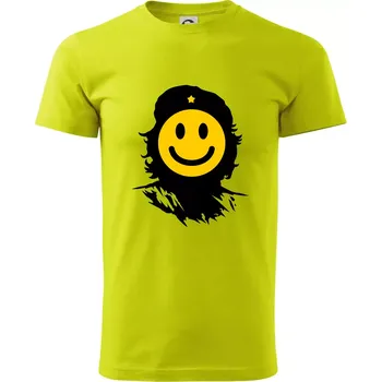Che Smiley - Klasické pánské triko vyšší gramáže - 4XL ( Limetková )