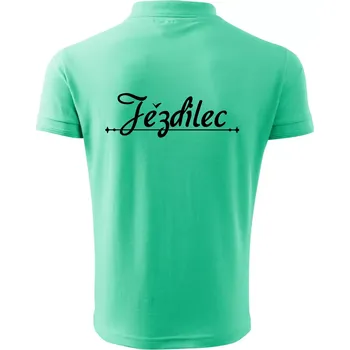 Pánská košile Staročeština - Jezdilec - zcestovalý člověk - Polokošile pánská Pique Polo 203 - 4XL ( Mátová )