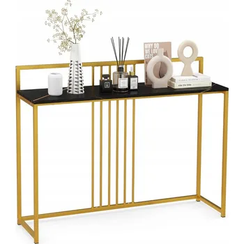 Konferenční stolek Konzolový Stolek Costway černá matná 120 x 89 x 32 cm