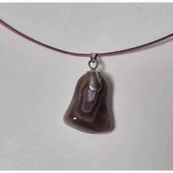 Náhrdelník Náhrdelník na lanku s polodrahokamem - achát 1 (do vyprodání zásob)