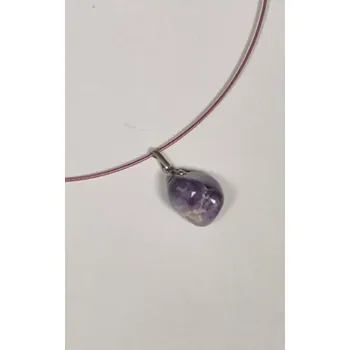 Náhrdelník Náhrdelník na lanku s polodrahokamem - ametyst (do vyprodání zásob)
