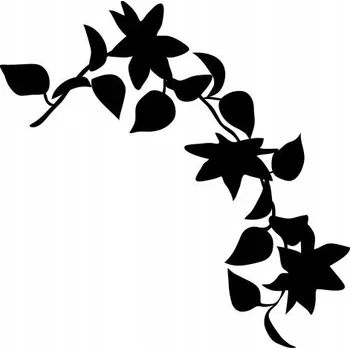 Samolepicí dekorace na vozidlo Samolepka na auto - Květiny na popínavé rostlině