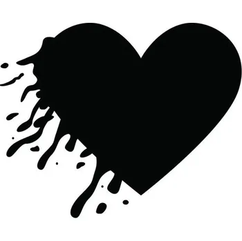 Samolepicí dekorace na vozidlo Samolepka na auto - srdce ve vintage stylu