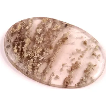 Přírodní kámen Kabošon Moss Quartz č.5588 (45x31x4mm)