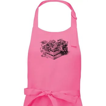 Kuchyňská zástěra Bedna s vínem - Pánská zástěra na vaření - Univerzální velikost ( Růžová )