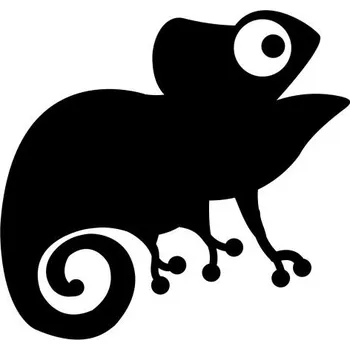 Samolepicí dekorace na vozidlo Samolepka na auto chameleon - překvapený